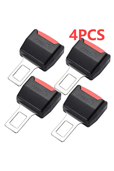 MOJOYCE 4 قطع، 6-2 قطعة، حزام أمان السيارة، حزام الأمان، مشبك تمديد، قابس، مش...