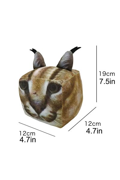 Choice 1pcs 19cm Raise A Floppa Plush Toys Cute Soft Stuffed Cartoon Game 3d Huge Square Cat Dolls For Kid
