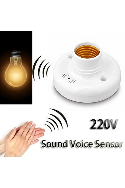 Choice Sound Voice Control Sensor Lamp Base Delay Switch AC220V LED Bulb Holder E27 Screw Lighting Acces...