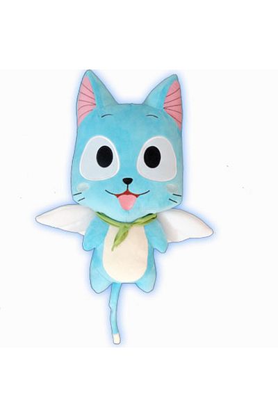 Choice 30cm A1 30cm Cartoon Fairy Tail Plush Toy Kawaii Happy Blue Cat Plush Toy Doll Model Sofa Pillow Toy