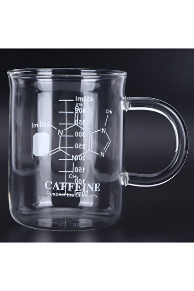 Choice كوب شفاف متعدد الوظائف 401-500 مل 450 مل مع مقبض ومقياس قياس