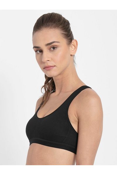 JOCKEY Active Racer Back Bra 1381-01 Black
