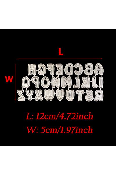Choice Letter A To Z Letter Alphabet Metal Cutting Dies Art Embossing For Scrapbooking Card Album Making Pa