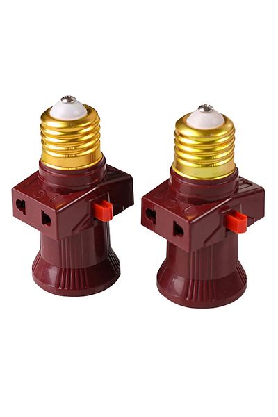 Choice 1PCS 111V- 240V E27 Screw Bulb Holder Convert To With Switch Lamp Socket LED Bulb Adapter With Sw...