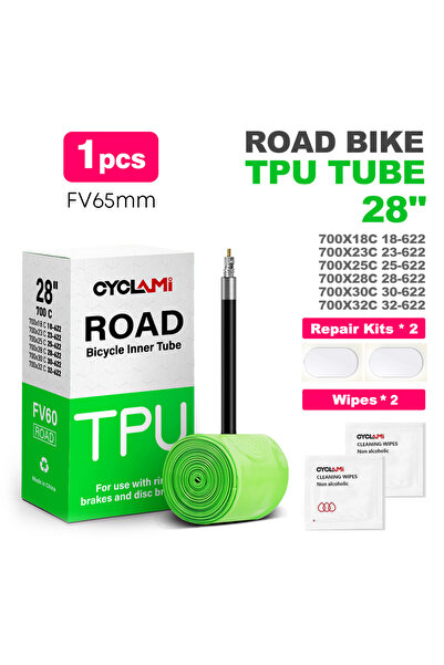 Choice1 1 قطعة FV 65 مم CYCLAMI TPU مادة خفيفة الوزن إطار داخلي للدراجة 700C ...
