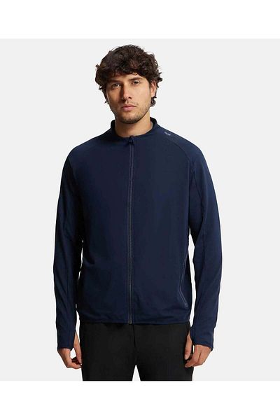 JOCKEY Move-Mens Full Sleeve Full Zip Jacket SP17-01 Blue