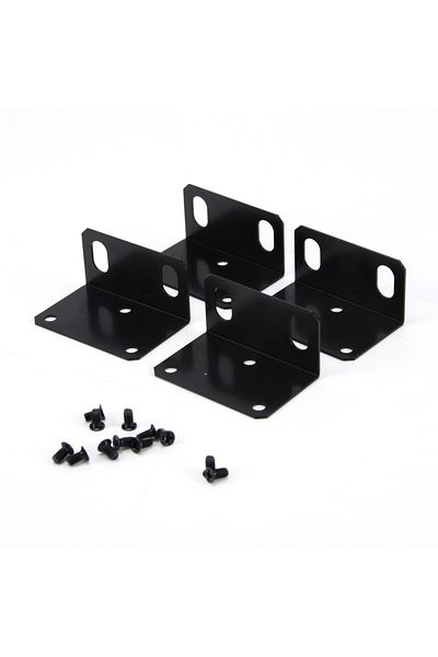 Choice New 1 set Metal 1U 19" Rack Mount ear Mounting jointing with screw cap for frame box High Qulaity...