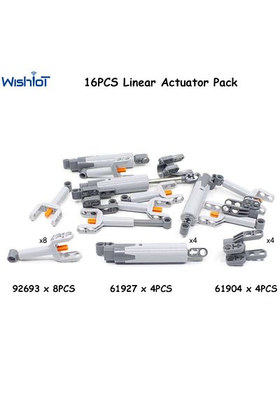 Choice 16PCS Linear Actuator Push Rod Dynamic Telescopic Rod Pack MOC Building Blocks Compatible with le...