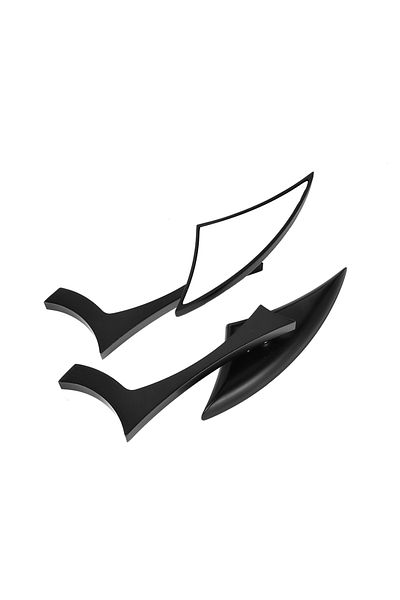 Choice Black Black Motorcycle Universal Rear View Mirrors For Harley Dyna Street Bob Cruiser Chopper