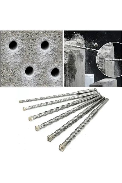 Wnew 6mm 110mm 110/160/210mm Electric Hammer Drill Bit 5/6/8/10/12/14/16mm Cross Type Tungsten Steel Allo