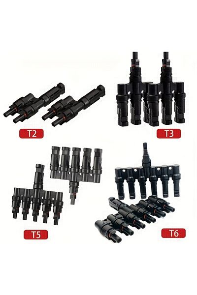 Choice 1 Pair T2/T3/T4/T5/T6 Male&Femal Branch PV Solar panel Cable Connectors 30A 1000V Electrical Phot...