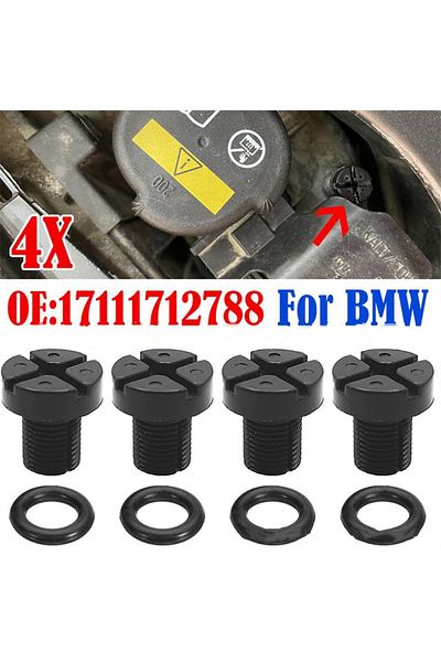 Choice 4 قطع خزان تمدد سائل التبريد تنزف 17111712788 لسيارات BMW E46 E36 E39 E38 E90 E92 E30 Mini Cooper R...