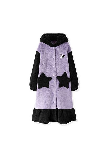 Choice L 167-172cm Night-robe Kulomi Cute Coral Velvet Pajama 2024 Autumn And Winter With Thick Flannel Vel