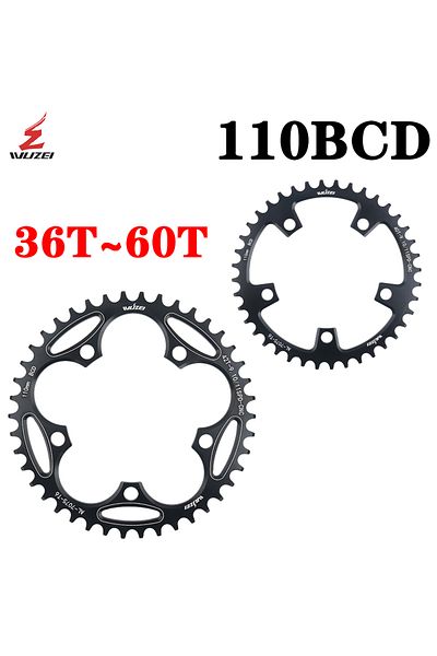Choice 110BCD 42T WUZEI 110BCD Road Bike Narrow Wide Chainring 36T 38T 40T 42T 44T 46T 48T 50T 52T 54T 56T