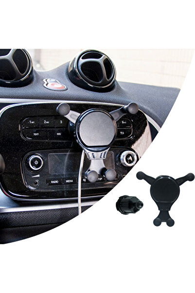 Choice مجموعة راديو سوداء حامل هاتف محمول للسيارة إطار ملاحة قوس الجاذبية قاع...