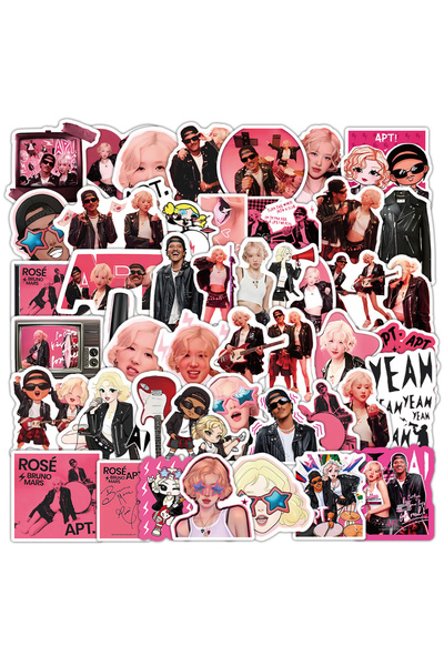 Choice MULTICOLOR 52Pcs Cute APT Stickers Apt Bruno Rose DIY Stickers Scrapbo...