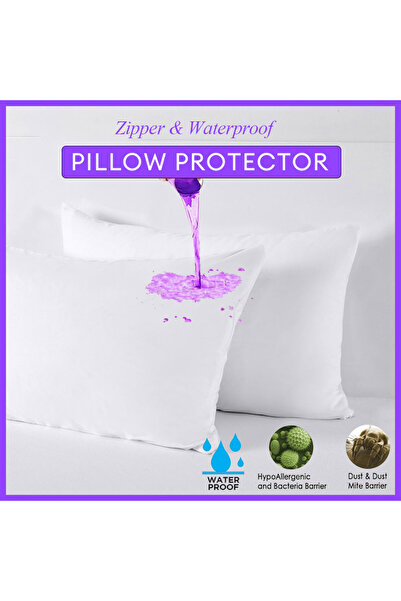 Choice 50 × 70 سم، غطاء وسادة بسحاب مقاوم للماء، واقي وسادة مقاوم للحشرات وال...