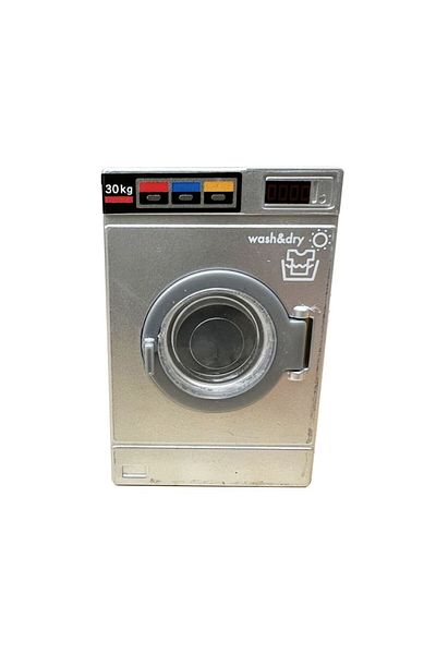 Choice Silver 1:12 Dollhouse Miniature Mini Washing Machine Model Home Decor Simulation Furniture Accessori