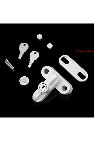 Choice White External Window Lock Buckle Alloy Safety Locks Upvc Door Sash Jammer Security Restrictor Lock
