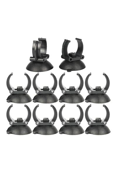 Choice 10 Pieces Aquarium Heater Suction Cups Fixing Clip Heating Rod Holders Clamps 35mm Diameter for F...