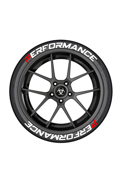 Choice أداء 8 قطع لـ 4 ملصقات إطارات وعجلات سيارات أداء إطارات عالمية ثلاثية ...