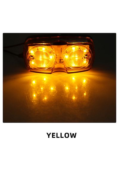 Choice مصابيح جانبية LED صفراء 2x 12 فولت 24 فولت مصباح تحذير خلفي للمقطورة ضوء إشارة شاحنة إندي
