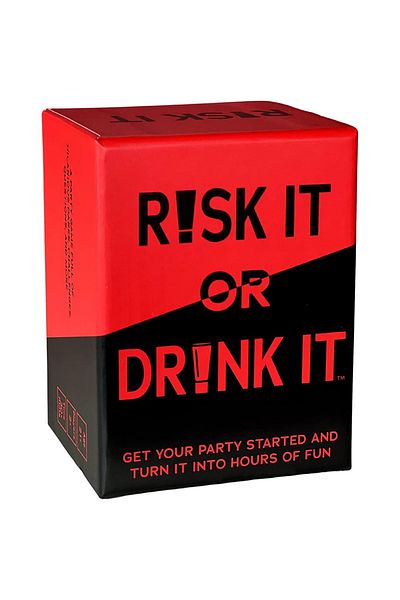 Choice Risk It Or Drink It Risk It Or Drink It Fun Party Game For College Card Game Drinking Game Pregame N