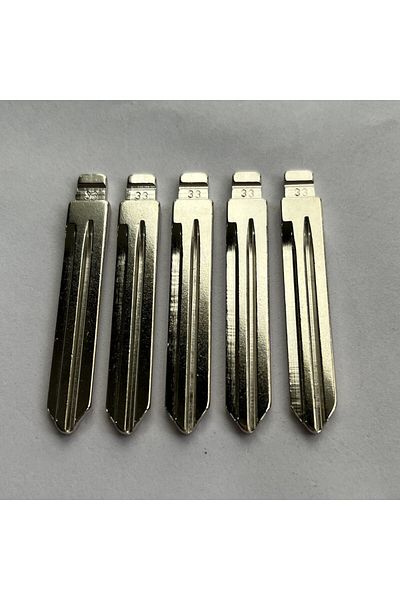 Choice 10pcs Metal Blank Uncut Flip #33 HY15 KD/VVDI Remote Key Blade for Hyundai SONATA NF Elantra Kia ...