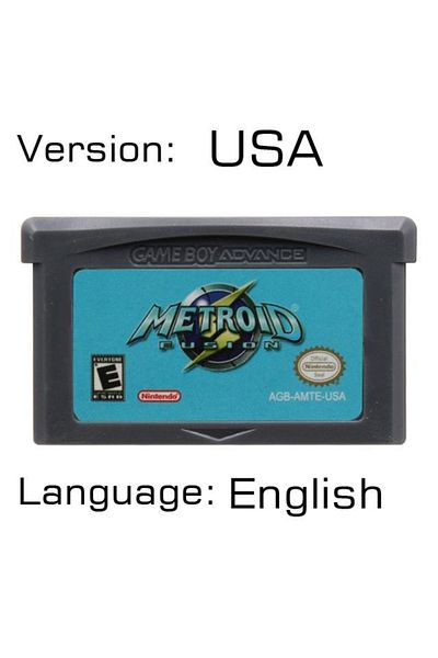 Choice بطاقة وحدة تحكم خرطوشة ألعاب الفيديو Fusion Metroid Series Gba 32 بت من الولايات المتحدة الأمريكية Fusion Zero Mission For