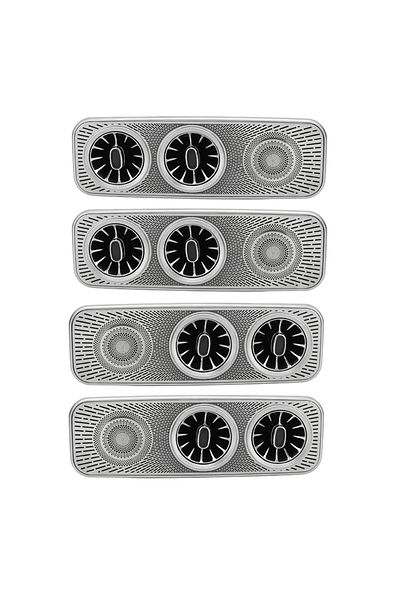 Choice Silver Interior Roof Led Air Conditioning Turbo Vent Ac Outlet Trim For Mercedes Benz V Class Eqv V