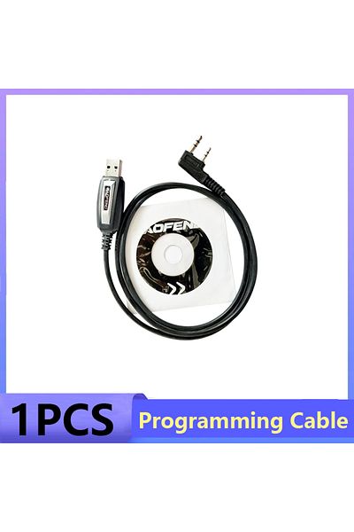 BAOFENG 1-program Cable Usb Programming Cable For Uv-18 Pro Max Uv-5rh Pro Max Uv-17 Quansheng Uv K5