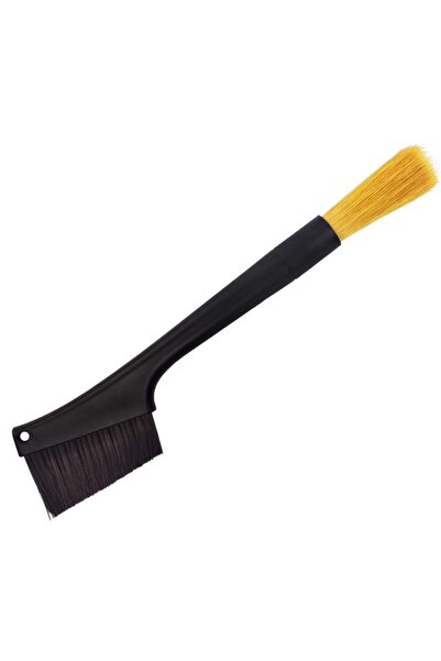 Choice فرشاة تنظيف مطحنة القهوة السوداء - أداة تنظيف ماكينة صنع الإسبريسو - قابلة للإزالة ذات غرضين