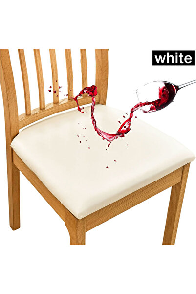 Choice غطاء وسادة كرسي من البولي يوريثان المقاوم للماء باللون الأبيض لغرفة ال...