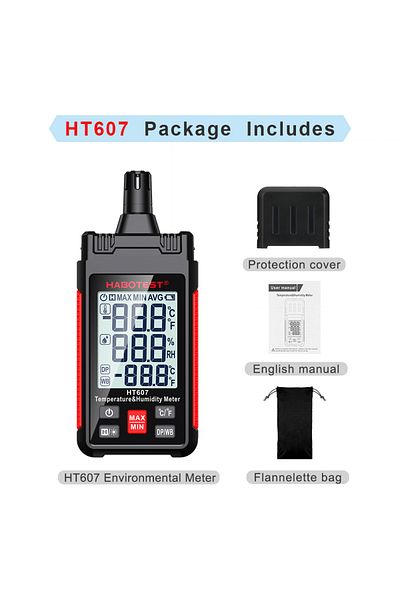 Choice Ht607 Habotest Ht607 Digital Temperature Humidity Meter High Precision Digital Hygrometer With Ambie