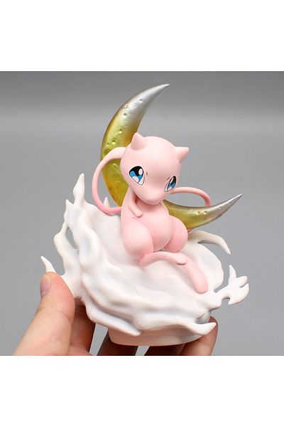 Choice Mewtwo Cartoon 14cm Pokemon Anime Action Figure Mewtwo Moon Scene Gk Statue Collection Doll Desktop