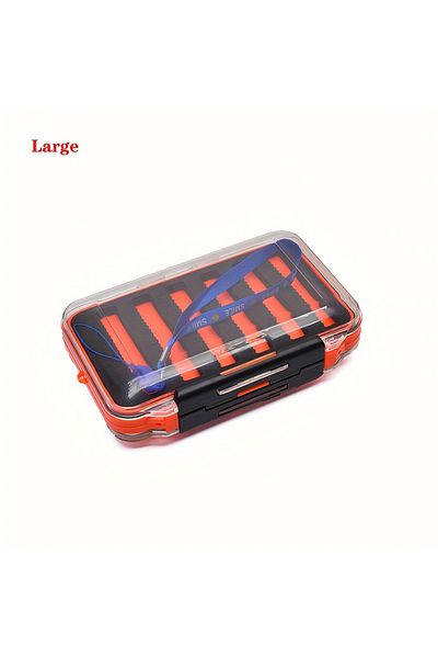 YIRUMEI Large Sided Fishing Tackle Fly Box Fishing Accessories Tool Storage Box Double Layer Carp For Fishin