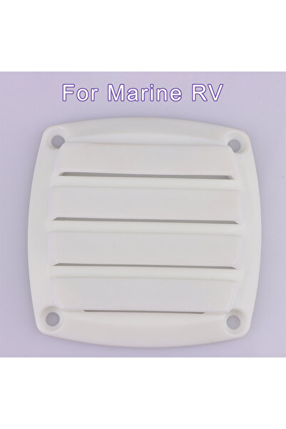 Choice White 1Pc Boat Louvered Vent Replace Square Air Vent Grill Ventilation...