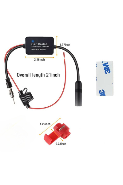 Choice مكبر إشارة FM عملي عالمي مضاد للتداخل هوائي راديو السيارة معزز FM عالمي ...