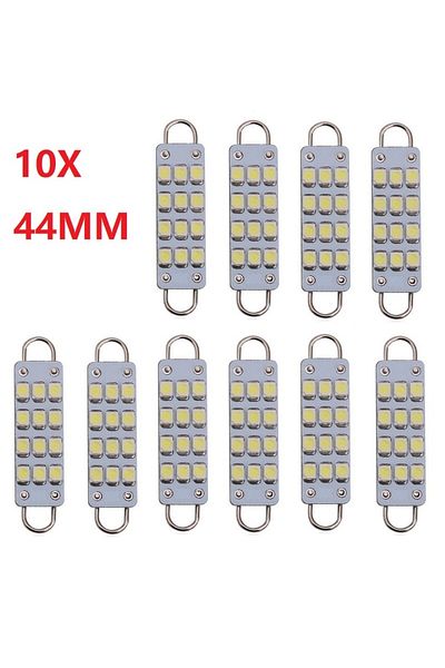 Choice 10 قطع بيضاء من مصابيح Festoon C5w LED ذات حلقة صلبة 44 مم لمبات خريطة السيارة 12 فولت تيار مستمر 1210 561 567 562 ليثيوم