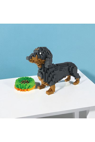 Choice Ultra Cute Pet Mini Dachshund Dog Building Block Toy: Favoured Gift, Exceptional Quality, Fun Ass...