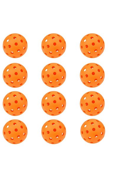 Choice 6/12pcs Indoor Pickleball Balls 40 Holes Colorful and Durable Pickleballs 72mm Training Ball Prac...