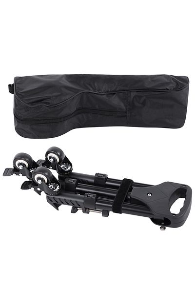 Choice 1pcs Camera Tripod Foldable Tripod Tripod Pulley Vx-600 Foldable Tripod Dolly 3 Wheels Stand Pulley