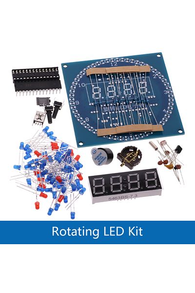 Choice Ds1302 Kit Rotating Led Display Alarm Electronic Clock Module Water Lamp Diy Kit Light Control Tempe