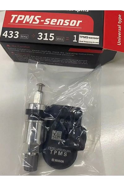 Choice 4 Pcs Metal Valve Programable Tpms Sensors 2 In 1 433mhz 315mhz