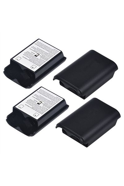hopeboth 10 Pieces Black 10pcs Game Battery Case For Xbox 360 Wireless Controller Rechargeable Battery Case C