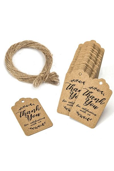 Choice Khaki Thank You Hang Tag Diy Handmade Thank You Hang Tag Holiday Gift Hanging Card Label Party Weddi