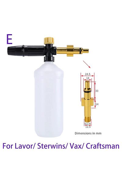 Choice For Lavor Sterwins Pressure Washer Adjusable Foam Cannon Car Washer Snow Foam Lance High Pressure So