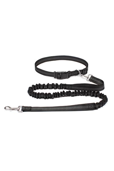 Choice M Black Hand Free Dog Leash For Pet Walking Running Jogging Adjustable Dog Leash Waist Belt Chest St