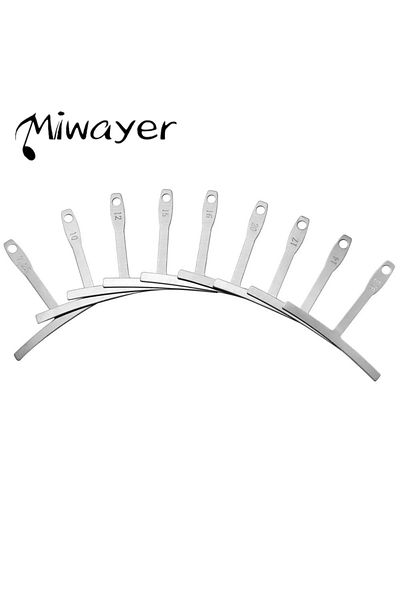 Choice 9 Pcs Guitar Radius Gauge Under String Radius Gauge String Gauges Luthier Tools for Guitar Fretbo...