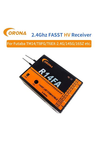 Choice R14FA 2PCS Futaba 2.4GHz FASST Protocol Compatible Receiver Corona F8FA R14FA 10C 12FG 14SG 16SZ 18S